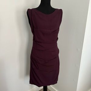 Express Purple Ruched Sleeveless Dress, size 6